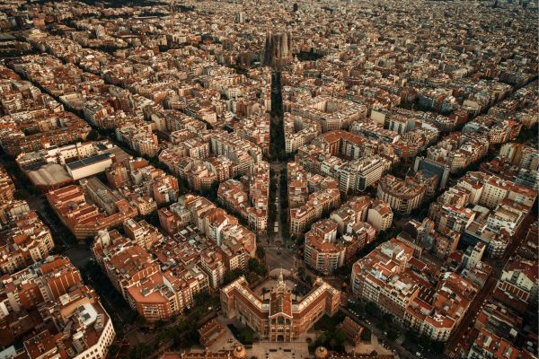barcelona top view
